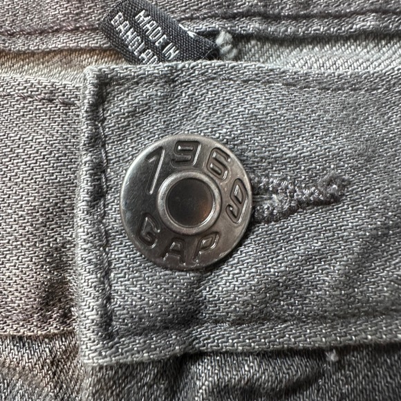 Gap Jeans Mens 31x32 Dark Grey Premium Straight Fit Denim Stretch Casual Pants - Picture 6 of 12